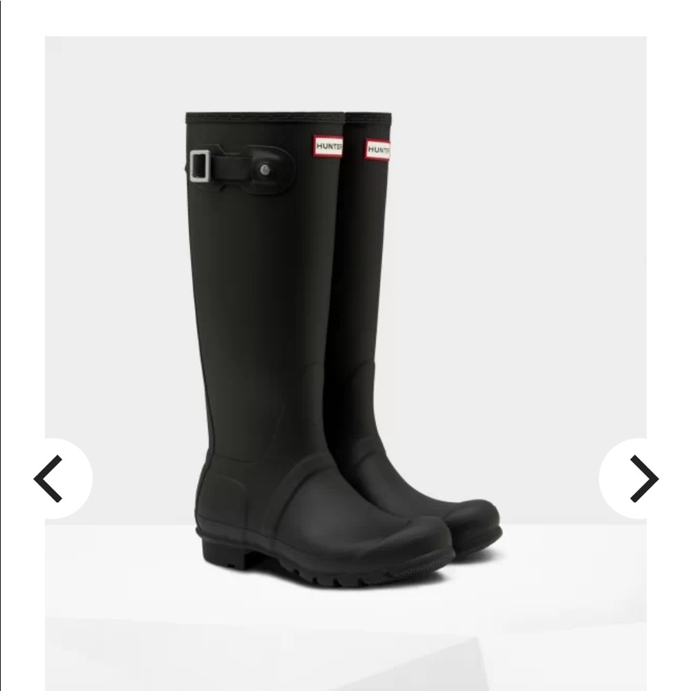 Hunter Rainboots - Original Tall Rain Boots: Black